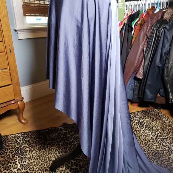 H&M CONSCIOUS HIGH LOW LONG TRAIN WRAP SKIRT NWT - Picture 1 of 8